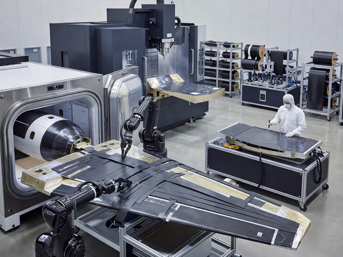 Manufacturing process of advanced carbon-fiber reinforced polymer aircraft structures