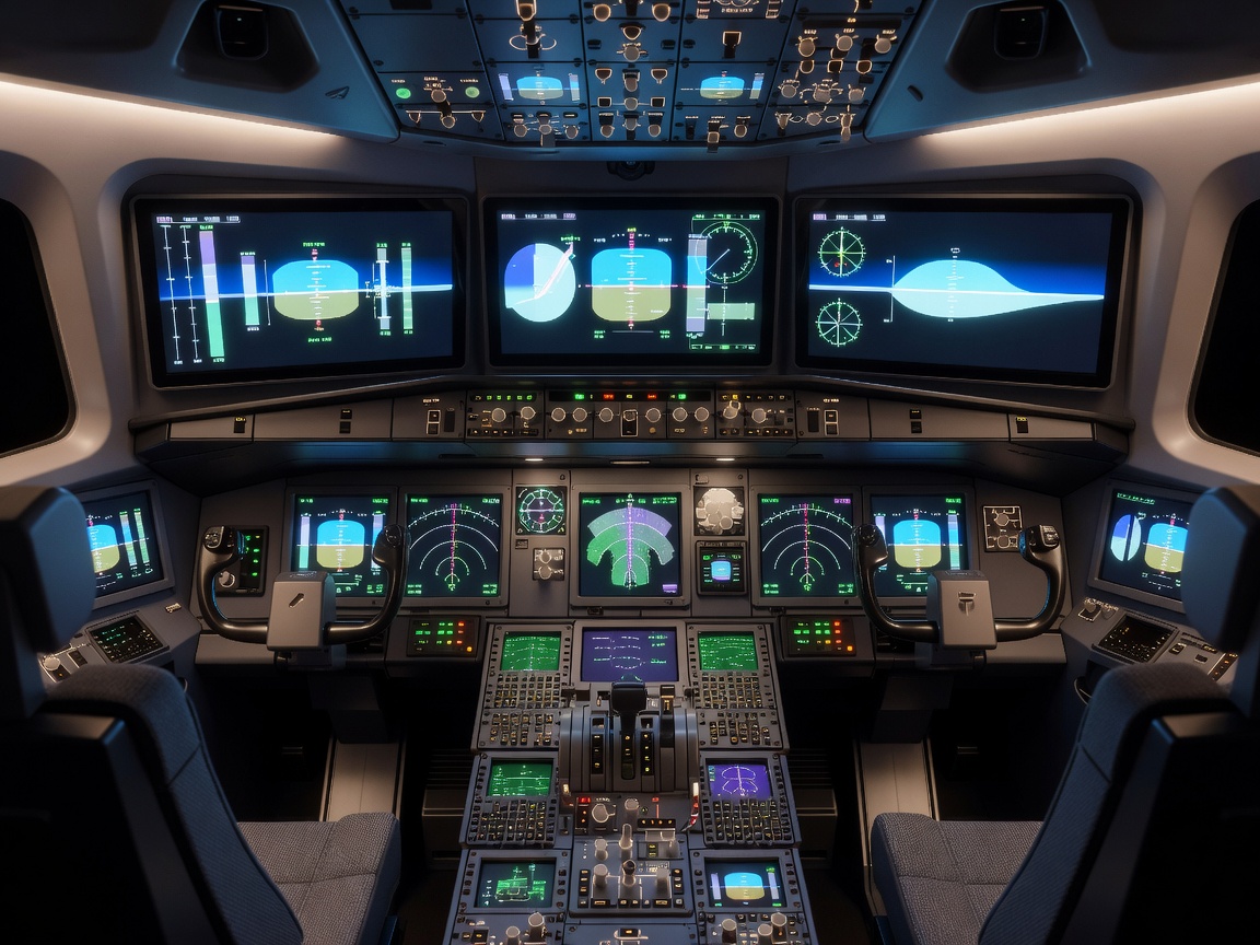 Multiple redundant flight displays in a modern aircraft cockpit