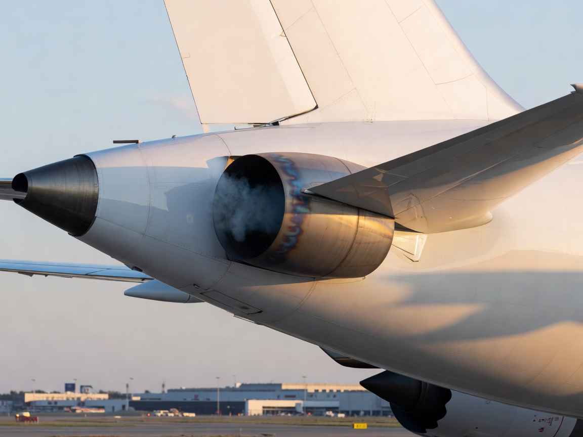 Auxiliary Power Unit exhaust port located at the tail of an aircraft